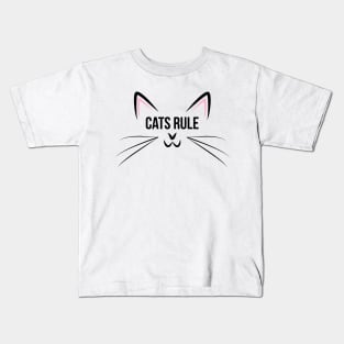 Cats rule shirt Kids T-Shirt